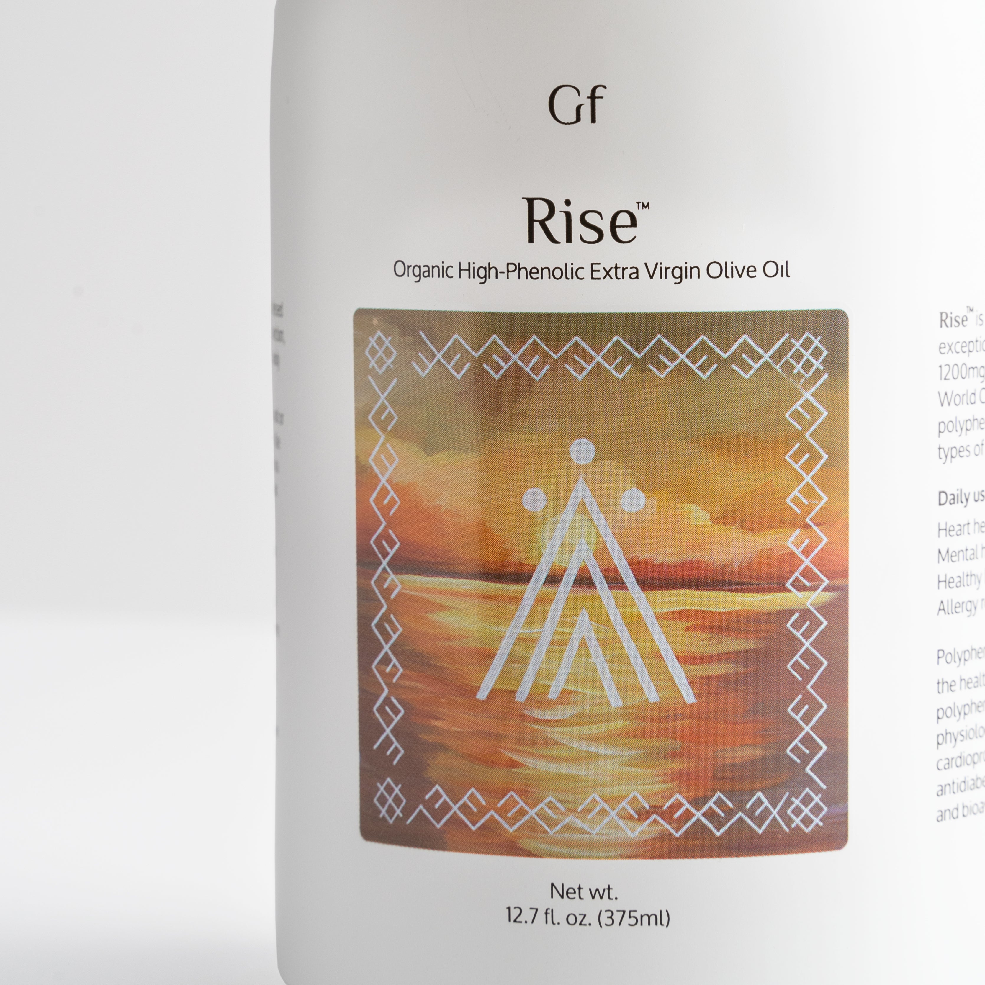 Rise™ -  our organic high-phenolic extra virgin olive oil